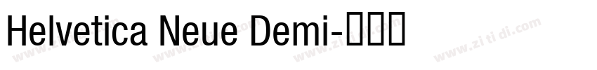 Helvetica Neue Demi字体转换